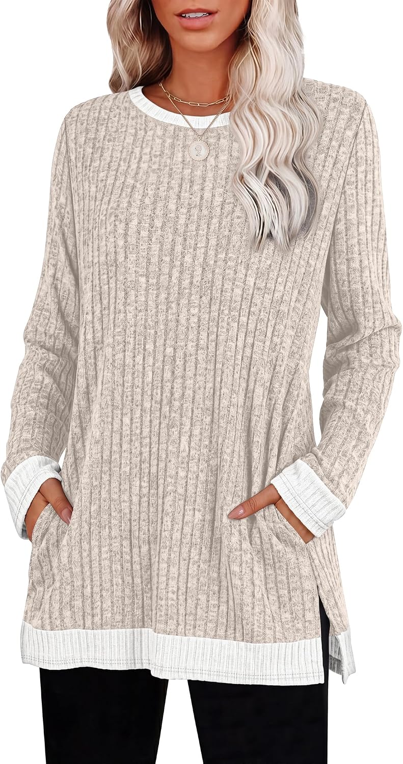Sampeel women's long sleeve tunic sweater, catalog photo 5 of 12
