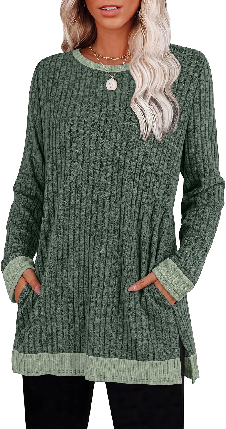 Sampeel women's long sleeve tunic sweater, catalog photo 10 of 12