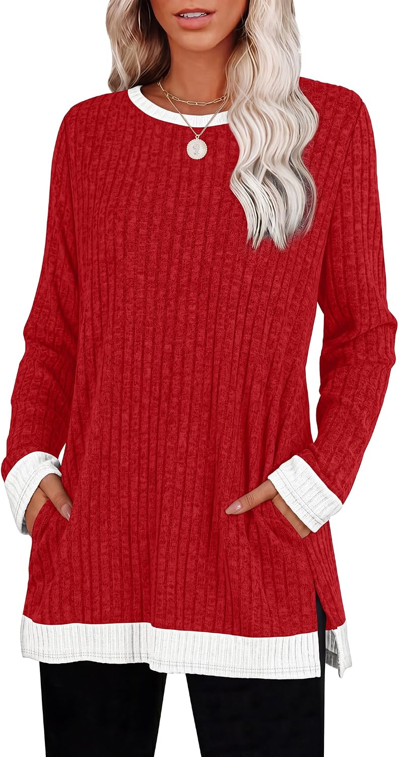 Sampeel women's long sleeve tunic sweater, catalog photo 9 of 12